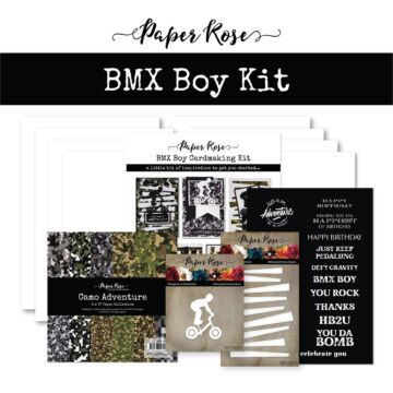 Paper Rose Cardmaking Kit, BMX Boy