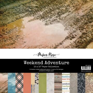 Paper Rose 12X12 Paper Collection, Weekend Adventure