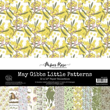 Paper Rose 12X12 Paper Collection, May Gibbs Little Patterns