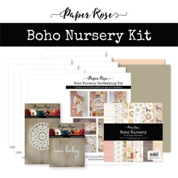 Paper Rose Cardmaking Kit, Boho Nursery
