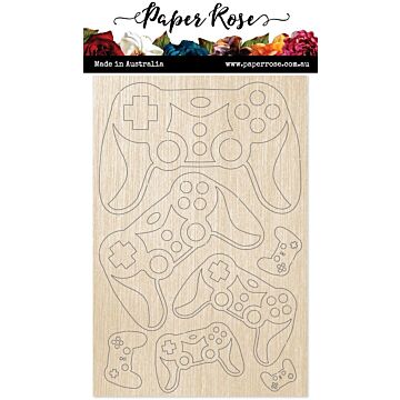 Paper Rose Wood Embellishments, Gaming Controller