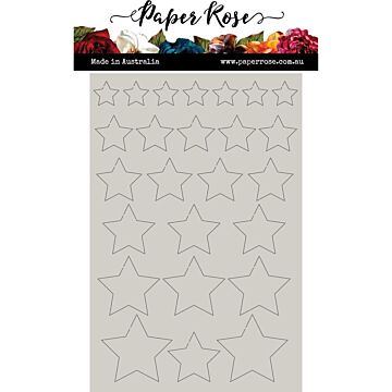 Paper Rose Chipboard Embellishments, Stars