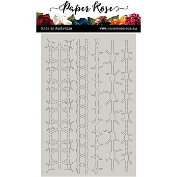 Paper Rose Chipboard Embellishments, Barbed Wire