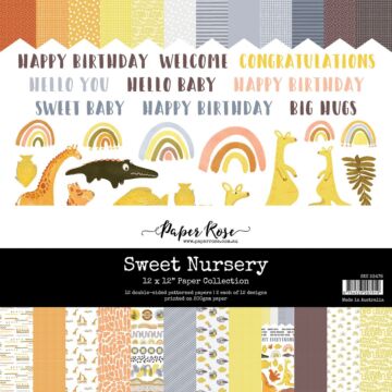 Paper Rose 12X12 Paper Collection, Sweet Nursery