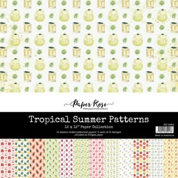Paper Rose 12X12 Paper Collection, Tropical Summer Patterns