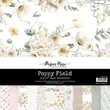 Paper Rose 12X12 Paper Collection, Poppy Field