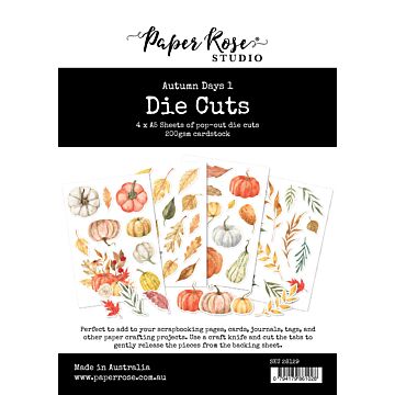 Paper Rose Die Cuts, Autumn Days 1
