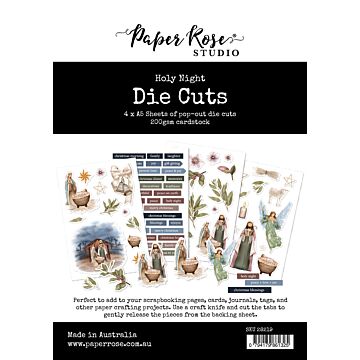 Paper Rose Die Cuts, Holy Night