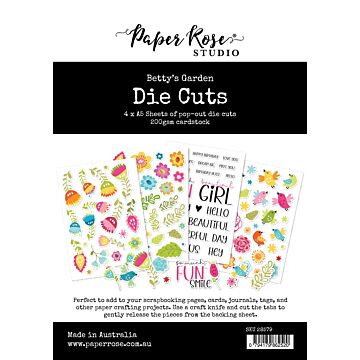 Paper Rose Die Cuts, Betty's Garden