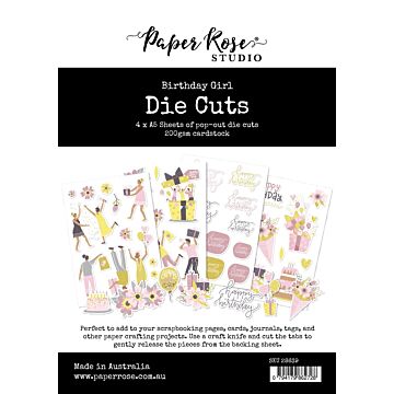 Paper Rose Die Cuts, Birthday Girl