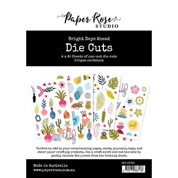 Paper Rose Die Cuts, Bright Days Ahead