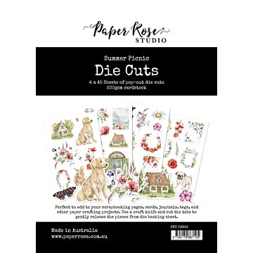 Paper Rose Die Cuts, Summer Picnic