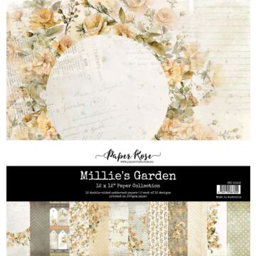 Paper Rose 12X12 Paper Collection, Millie's Garden