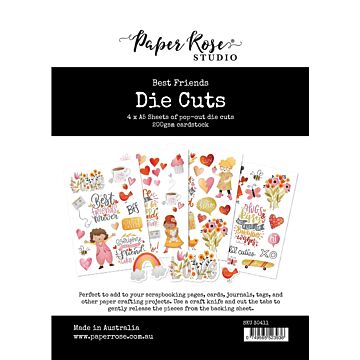 Paper Rose Die Cuts, Best Friends