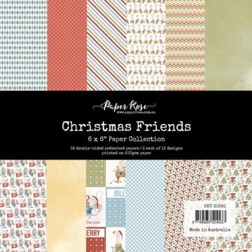 Paper Rose 6X6 Paper Collection, Christmas Friends