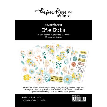 Paper Rose Die Cuts, Maya's Garden