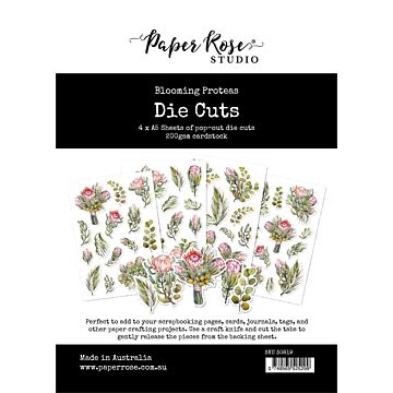 Paper Rose Die Cuts, Blooming Proteas