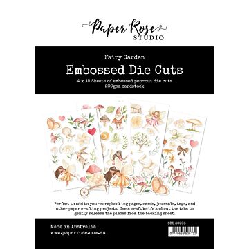 Paper Rose Embossed Die Cuts, Fairy Garden