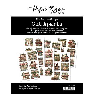 Paper Rose Cut Aparts Paper Pack, Christmas Shops