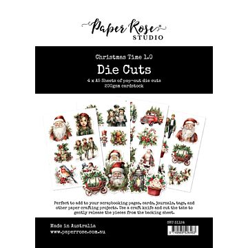 Paper Rose Die Cuts, Christmas Time 1.0