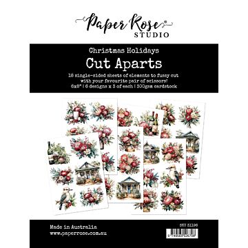 Paper Rose Cut Aparts Paper Pack, Christmas Holidays