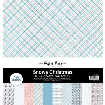 Paper Rose 12X12 Paper Collection, Snowy Christmas