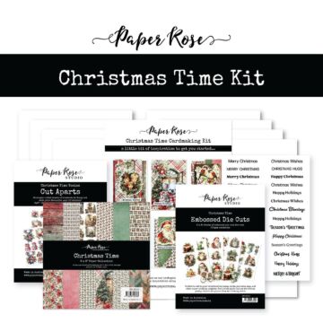 Paper Rose Cardmaking Kit, Christmas Time