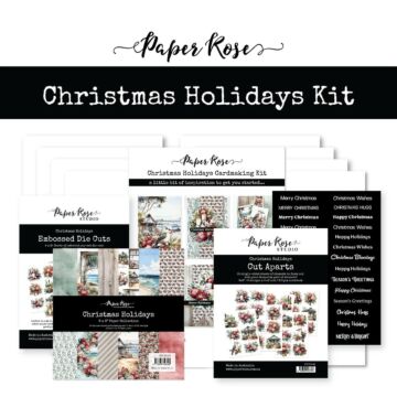 Paper Rose Cardmaking Kit, Christmas Holidays