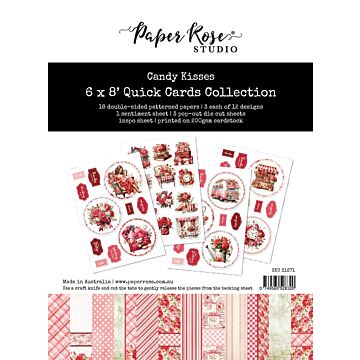 Paper Rose 6X8 Quick Cards Collection, Candy Kisses