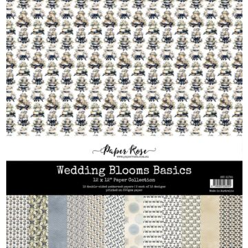Paper Rose 12X12 Paper Collection, Wedding Blooms Basics