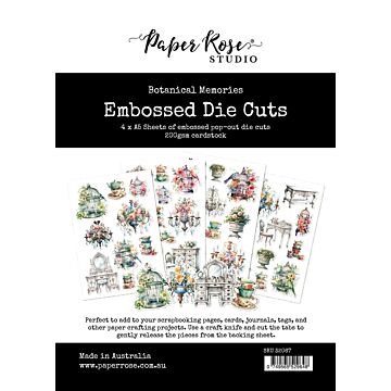 Paper Rose Embossed Die Cuts, Botanical Memories
