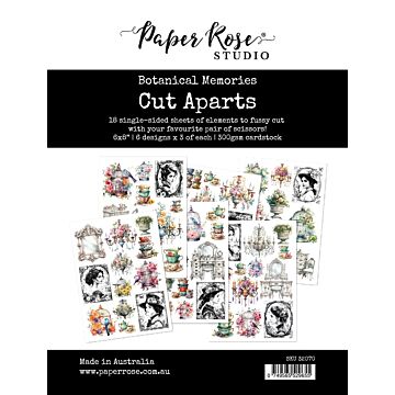 Paper Rose Cut Aparts Paper Pack, Botanical Memories