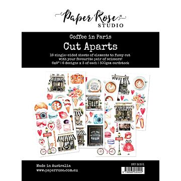 Paper Rose Cut Aparts Paper Pack, Coffee in Paris