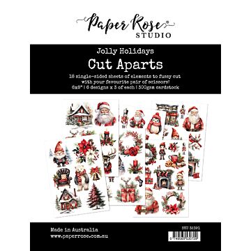 Paper Rose Cut Aparts Paper Pack, Jolly Holidays
