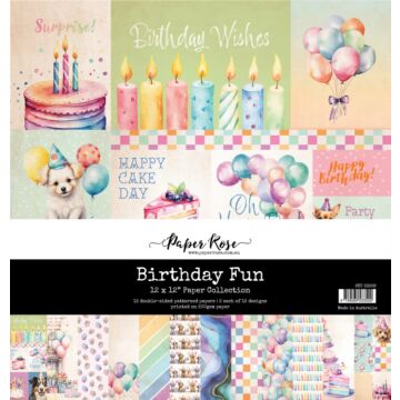 Paper Rose 12X12 Paper Collection, Birthday Fun