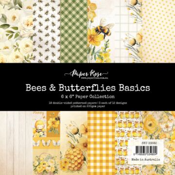 Paper Rose 6X6 Paper Collection, Bees & Butterflies Basics