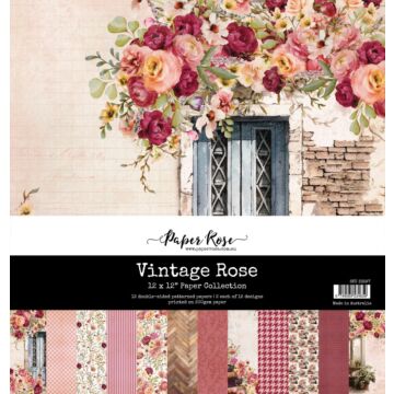 Paper Rose 12X12 Paper Collection, Vintage Rose