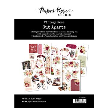 Paper Rose Cut Aparts Paper Pack, Vintage Rose