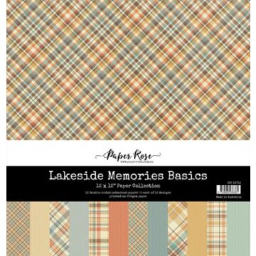 Paper Rose 12X12 Paper Collection, Lakeside Memories Basics
