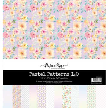 Paper Rose 12X12 Paper Collection, Pastel Patterns 1.0
