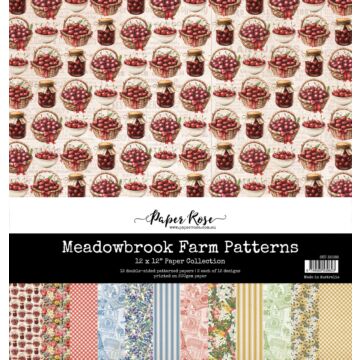Paper Rose 12X12 Paper Collection, Meadowbrook Farm Patterns