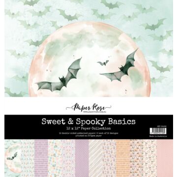 Paper Rose 12X12 Paper Collection, Sweet & Spooky Basics