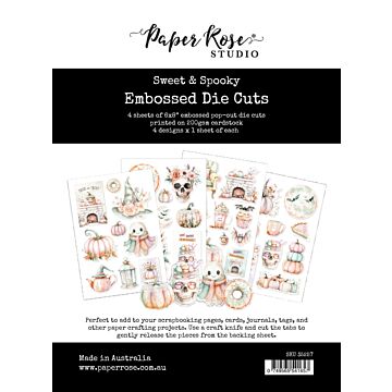 Paper Rose Embossed Die Cuts, Sweet & Spooky