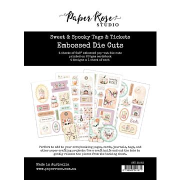 Paper Rose Embossed Die Cuts, Sweet & Spooky Tags & Tickets