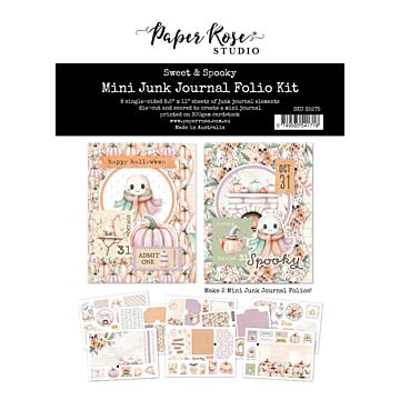 Paper Rose 8.5X11 Mini Junk Journal Folio Kit, Sweet & Spooky