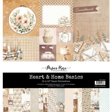 12X12 Paper Collection, Heart & Home Memories Basics