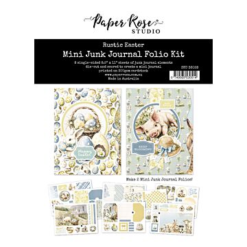 Paper Rose Mini Junk Journal Folio Kit, Rustic Easter