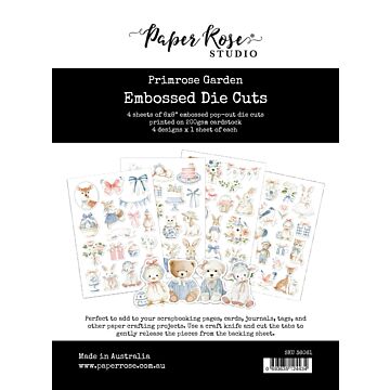 Paper Rose Embossed Die Cuts, Primrose Garden