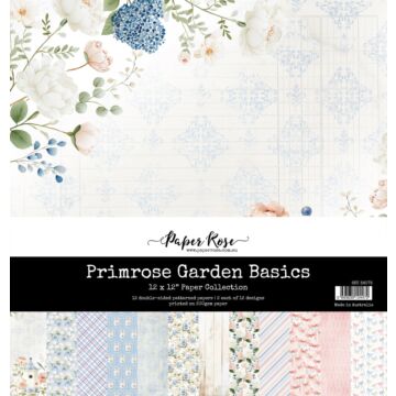 Paper Rose 12X12 Paper Collection, Primrose Garden Basics