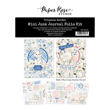 Paper Rose Primrose Garden Mini Junk Journal Folio Kit